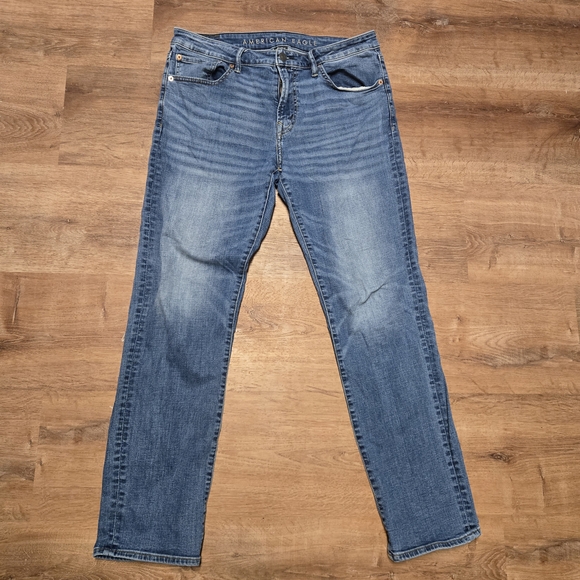 American Eagle Outfitters Other - American Eagle Outfitters Men's Airflex+ Slim Straight Blue Straight Jeans 34x32